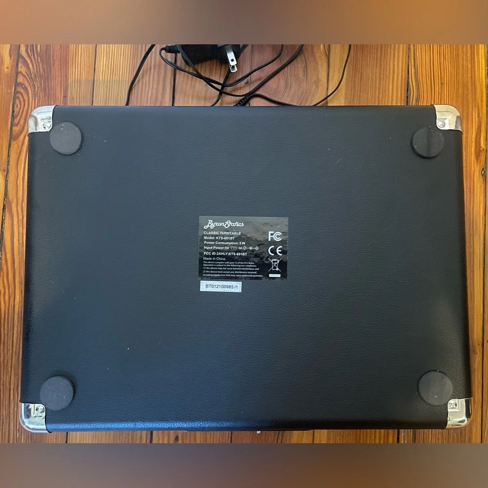 Byron Statics Vinyl Record Player Turntable KTS-601 Black - Picture 6 of 10